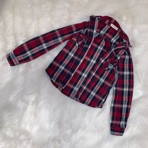Long sleeve flannel top